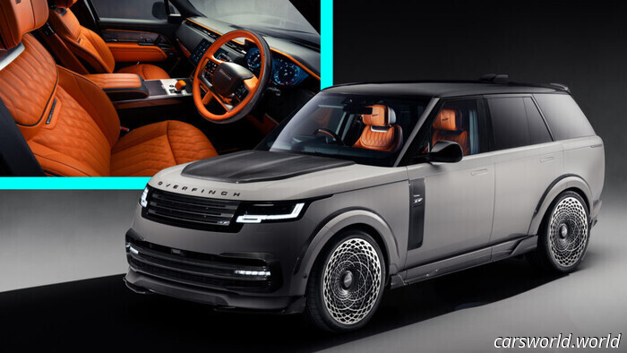 Этот Range Rover Катится с совершенно безумными колесами | Carscoops